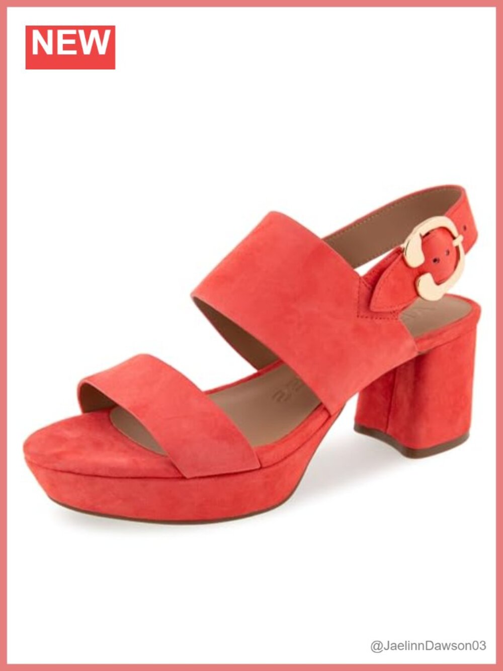 Women's Platform Heeled Sandals Suede Ankle Strap Cushioned